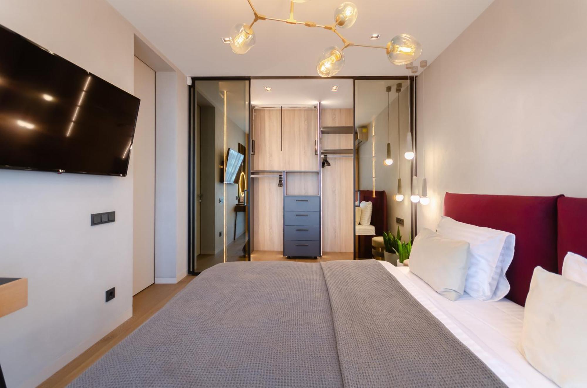 Modern New Cozy Apartment Kvartet Railway Station Kiev Bagian luar foto